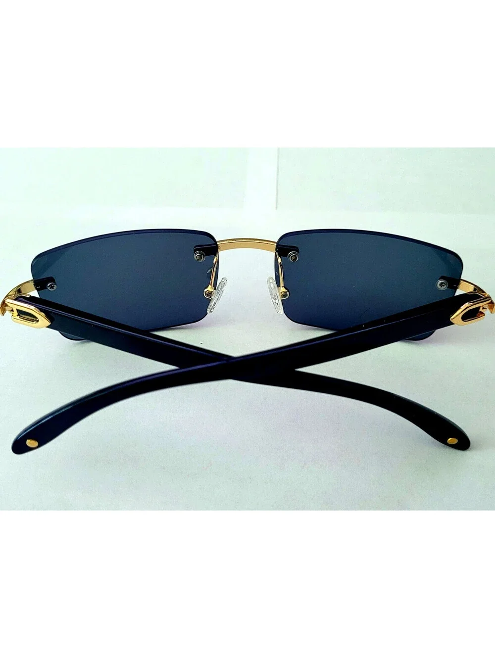 Piccadilly Gld Black Horn Decor Gradient Designer Sunglasses